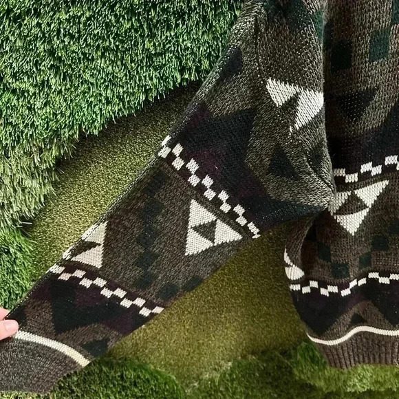 Vintage Abstract Shapes Pullover Sweater  Medium - Picture 5 of 5